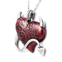Heart Demon Pendant Necklace