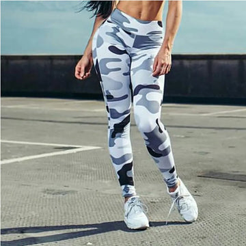 Hot Fashion Camouflage Printed High Waist Workout Leggings for Women