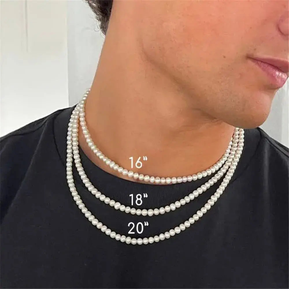 Pearl Necklace Men