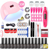 PONY NAIL GEL PACKAGE UV LAMP INCLUDED