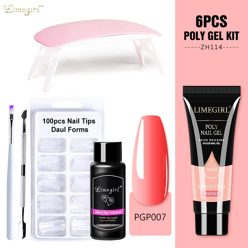 PONY NAIL GEL PACKAGE UV LAMP INCLUDED