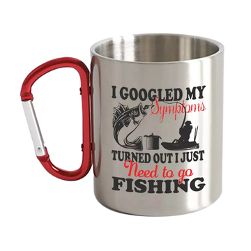 Fishing Symptoms Carabiner Mug 12oz