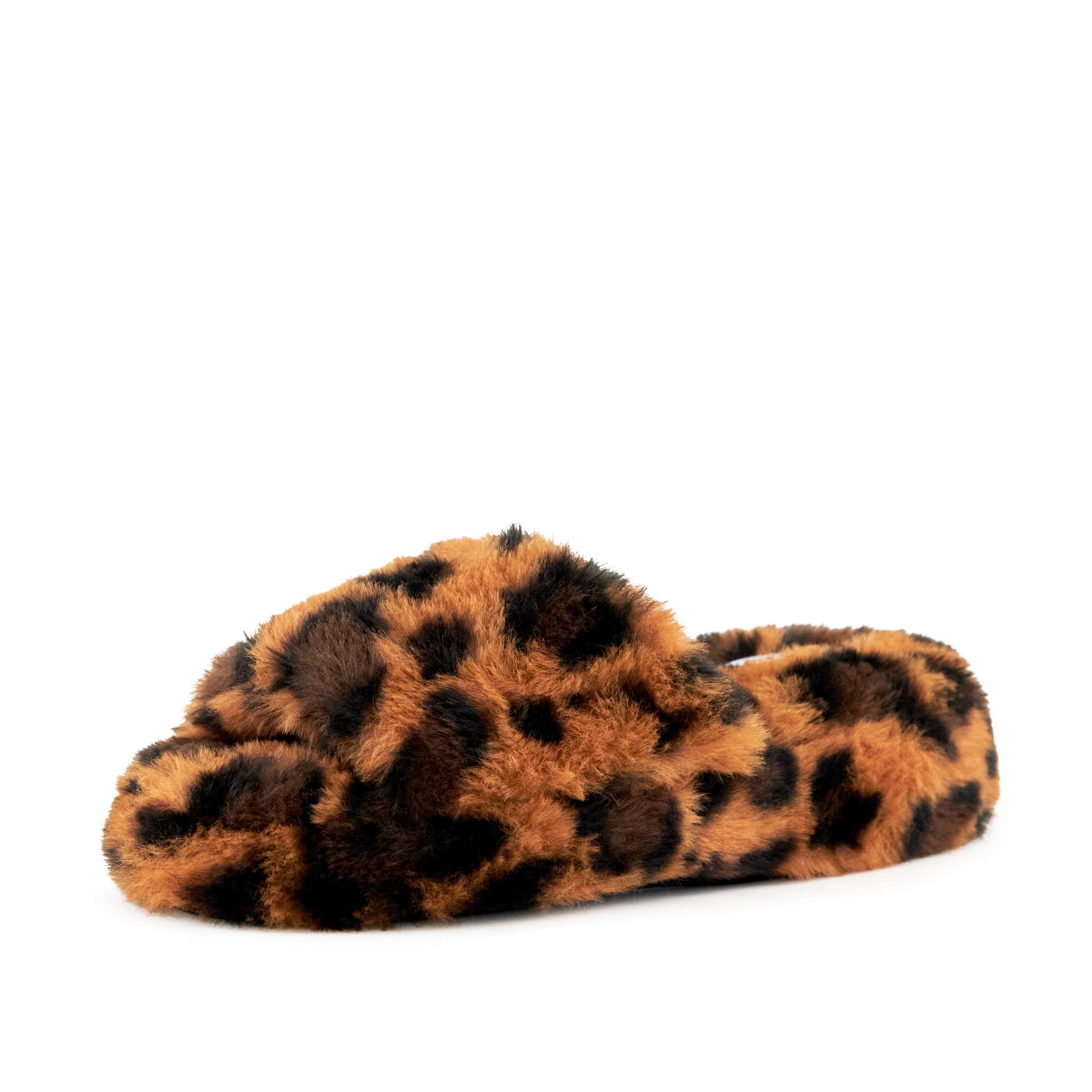 Women's Geneva Faux Fur Slipper Leopard