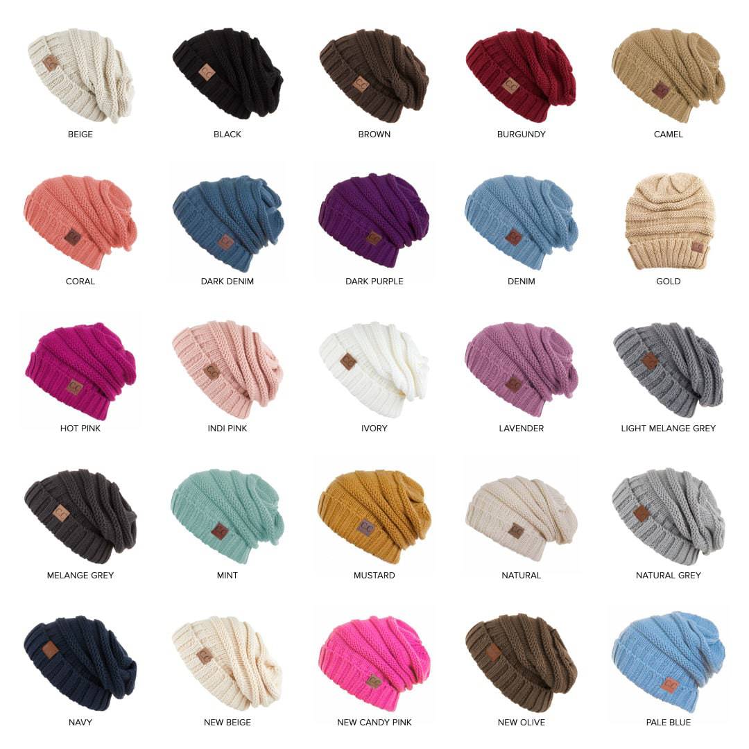 CC Minimalist Slouch Beanies Hats