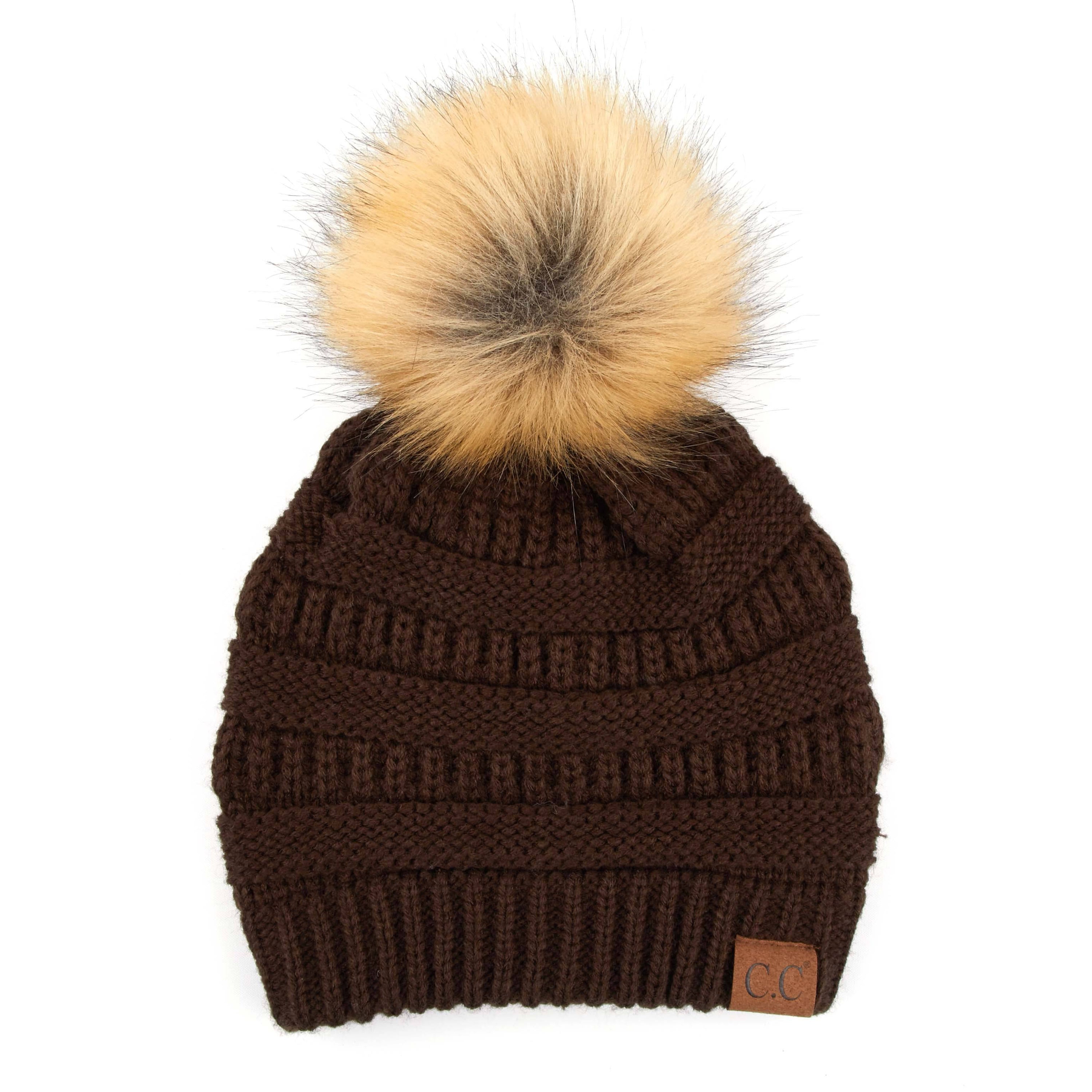 CC Trending Plush Pom Unisex Beanies Hats