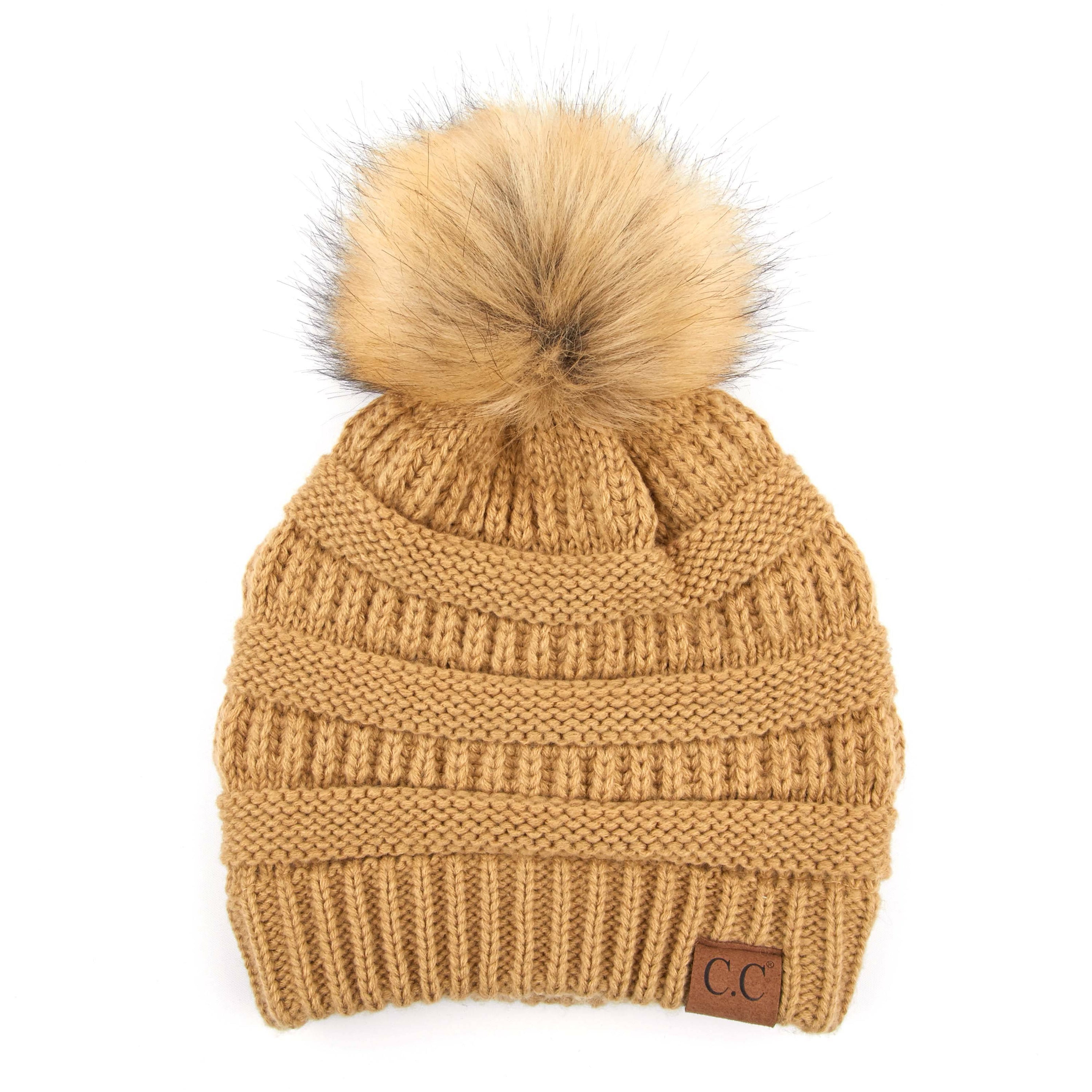 CC Trending Plush Pom Unisex Beanies Hats