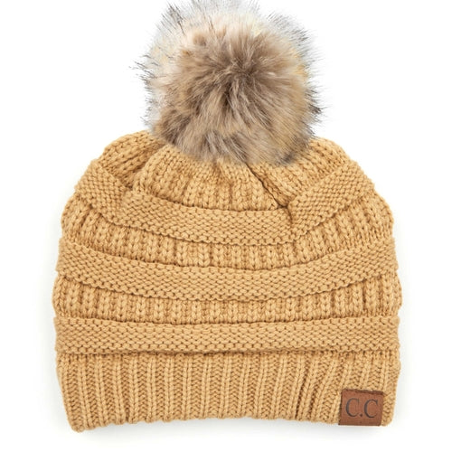 CC Trending Plush Pom Unisex Beanies Hats