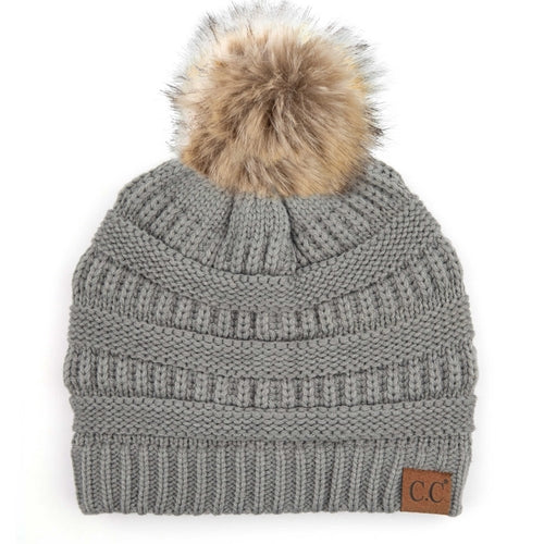 CC Trending Plush Pom Unisex Beanies Hats