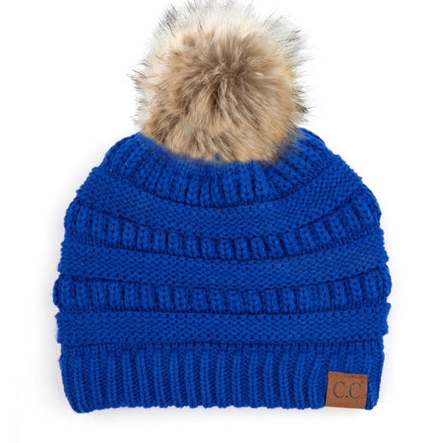 CC Trending Plush Pom Unisex Beanies Hats