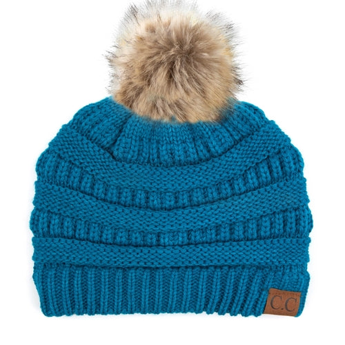 CC Trending Plush Pom Unisex Beanies Hats