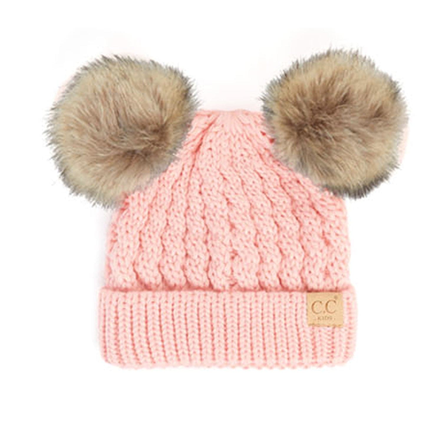 CC Kids Double Pom Beanies Hats