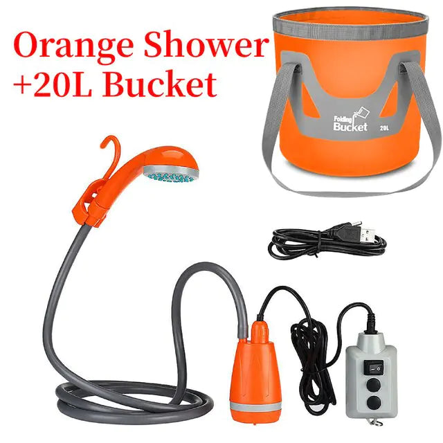 RECHARGEABLE OUTDOOR SHOWER