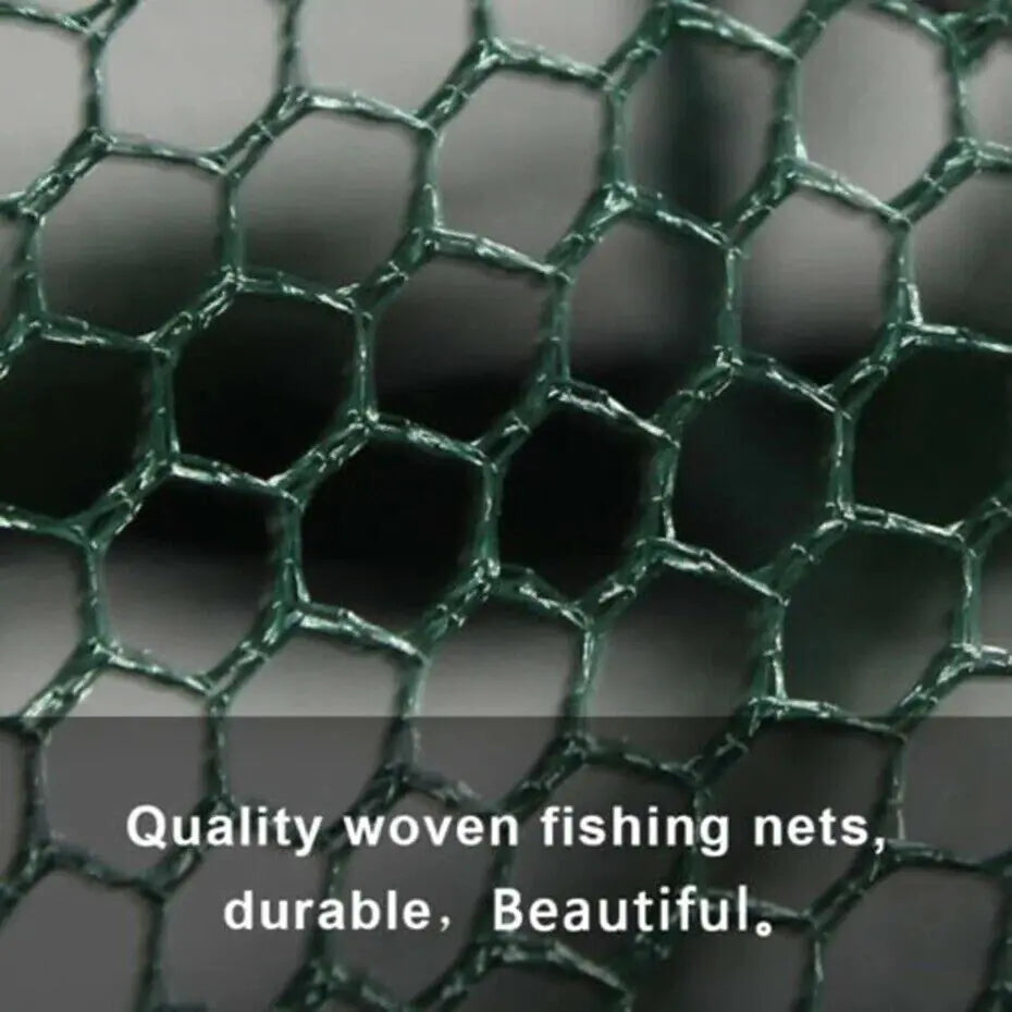 Fishing Bait Trap Crab Net Crawdad Shrimp Cast Dip Cage Fish Minnow Foldable NEW