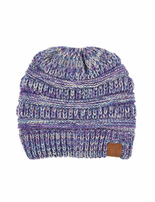 CC Crafted Multi-Toned Bun Kids Youth to Adult Beanies Hats