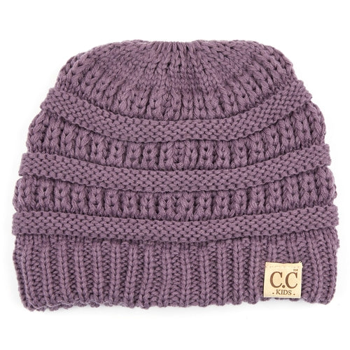 CC Ponytail Messy Bun Youth Beanies Hat