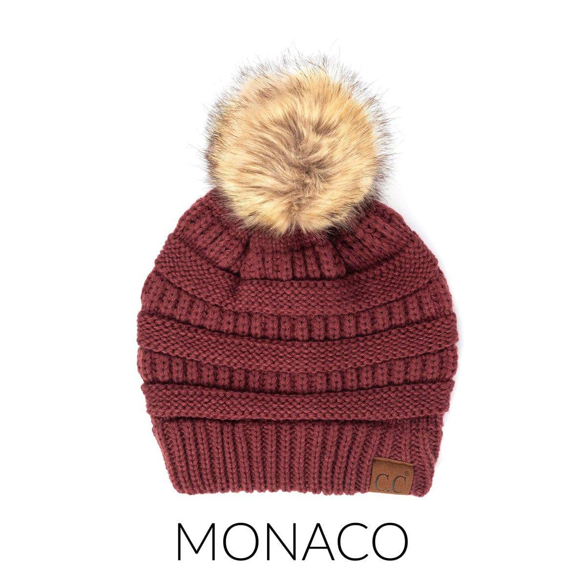 CC Trending Plush Pom Unisex Beanies Hats