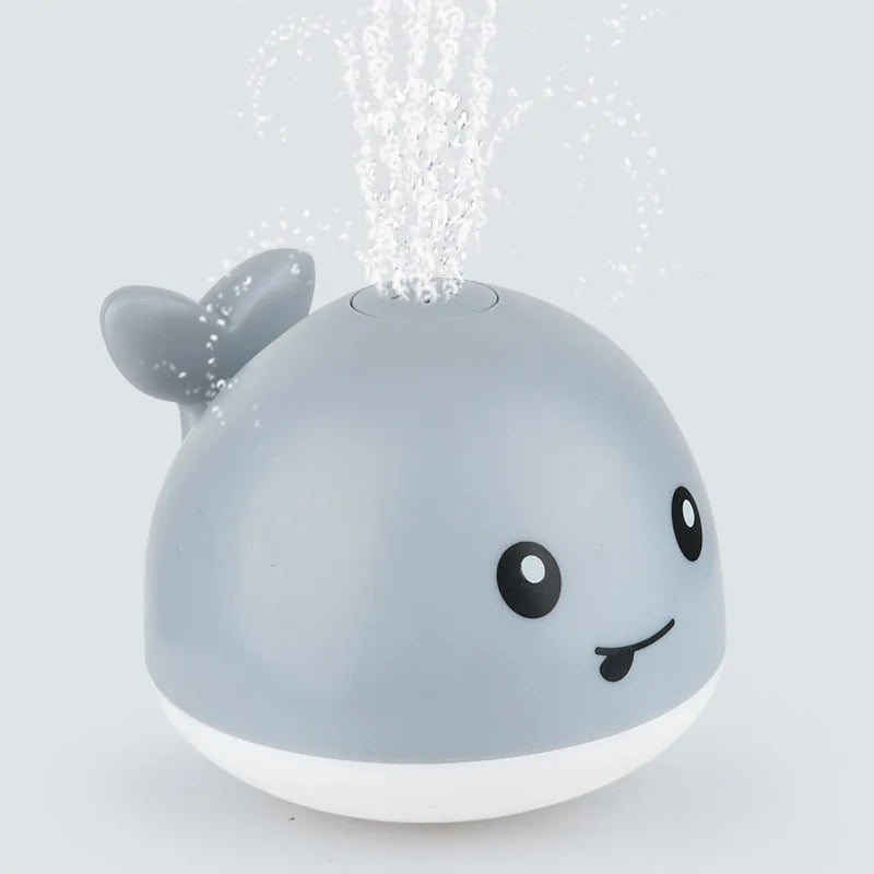 WATER WHALE BATH TIME FUN! LIGHT-MUSIC-SPRAY-FUN