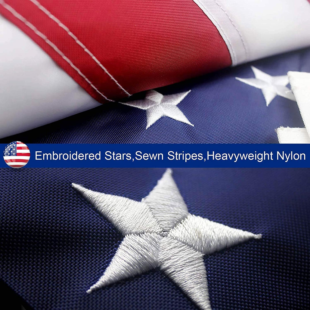 Premium American Flag – Heavy-Duty, Embroidered Stars & Stripes – All-Weather USA Flag