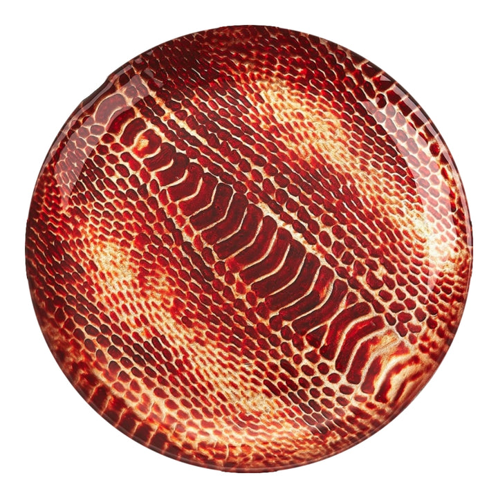 Set/4 Snakeskin 6" Canapé Plates