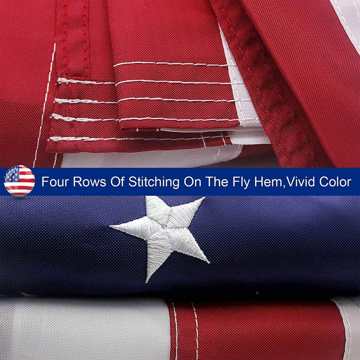 Premium American Flag – Heavy-Duty, Embroidered Stars & Stripes – All-Weather USA Flag