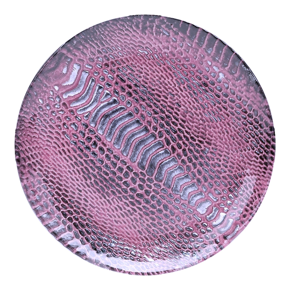 Set/4 Snakeskin 6" Canapé Plates