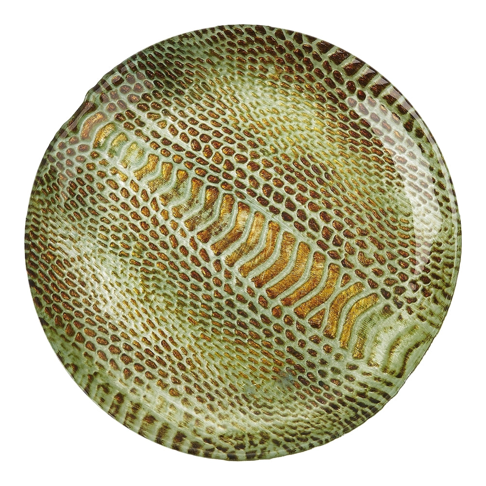 Set/4 Snakeskin 6" Canapé Plates