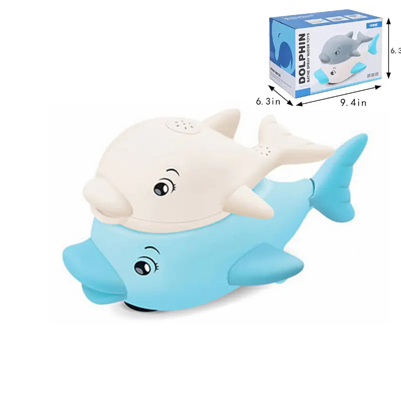 WATER WHALE BATH TIME FUN! LIGHT-MUSIC-SPRAY-FUN