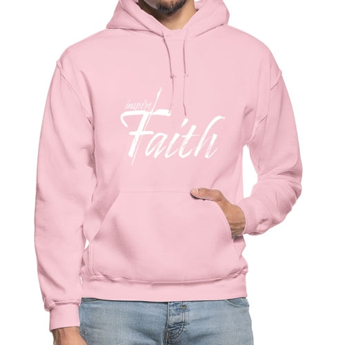 Mens Hoodie - Pullover Hooded Sweatshirt - Graphic/inspire Faith